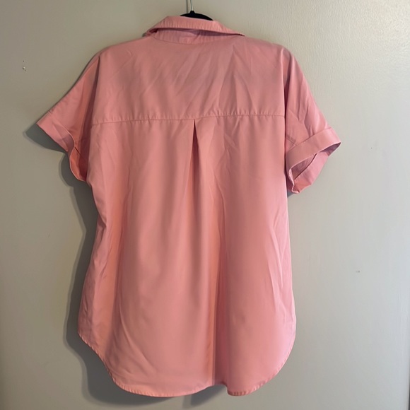 Pink Button up Casual T-Shirt - Picture 8 of 9